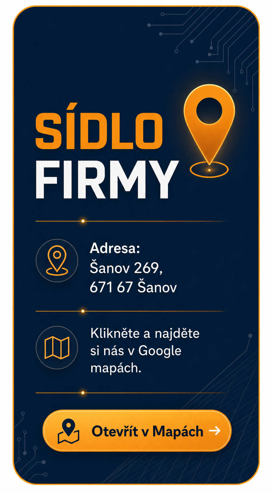 Sídlo firmy OBROKOV