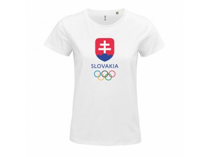 Tričko dámske BASIC big logo (Farba Červená, Veľkosť 2XL)