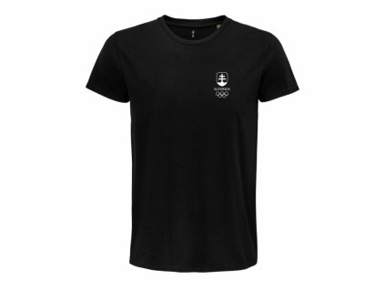 Tričko pánske BASIC small logo (Farba Čierna, Veľkosť 2XL)