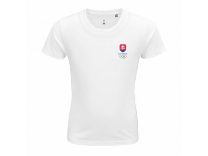detské tričko biele logo malé 25 3578