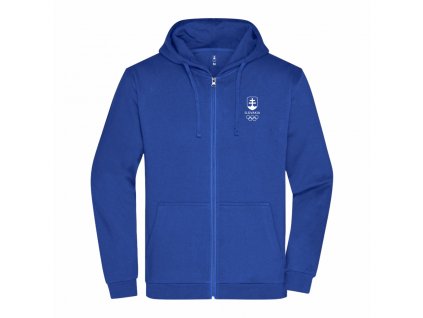 Mikina klokanka so zipsom (Farba Červená, Veľkosť 2XL)