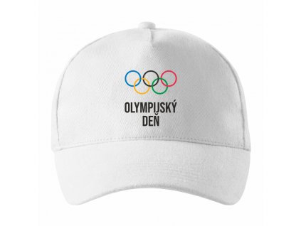 Šiltovka detská OLYMPIJSKÝ DEŇ (Farba Biela)