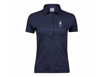 Dámska luxusná polokošeľa tmavá modrá (Veľkosť 2XL)
