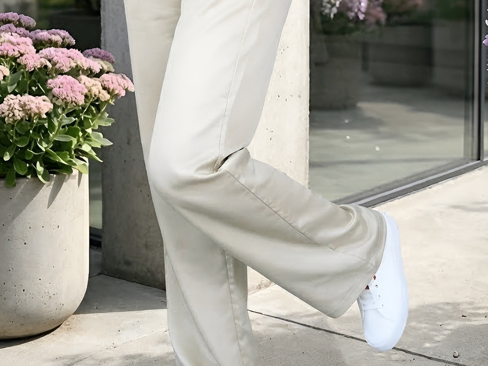 Kalhoty z tencelu a lnu