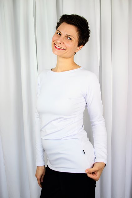 Společenské funkční tričko Mittris ThermoSoft Elegant  bílé