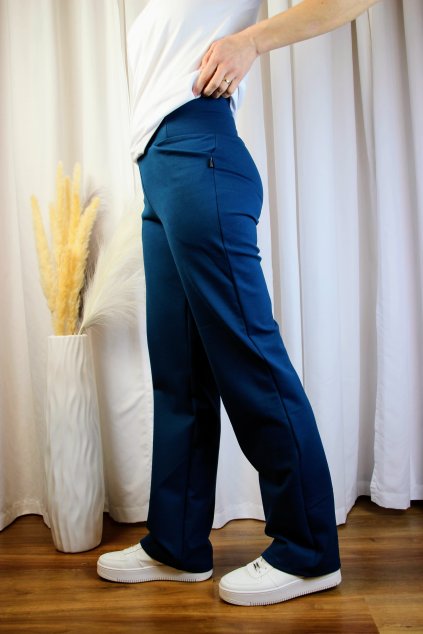 Dámské kalhoty Penny Flow Elegant  petrolejové