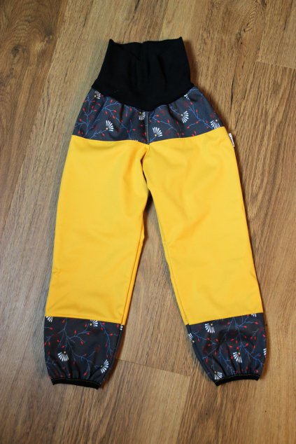 Dětské softshellové kalhoty Oriclo letní vzorované