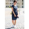 Mušelínové dámské šaty Ashia ZIP Oriclo navy blue