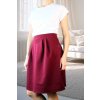 Áčková sukně Seraphia Comfy Elegant 3D  bordó