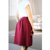 Áčková sukně Seraphia Comfy Elegant 3D  bordó