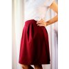 Áčková sukně Seraphia Comfy Elegant 3D  bordó