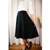 Půlkolová sukně Grace Smooth Elegant  černá