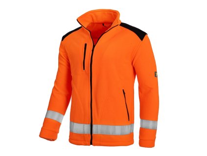 fleecová bunda oranžová