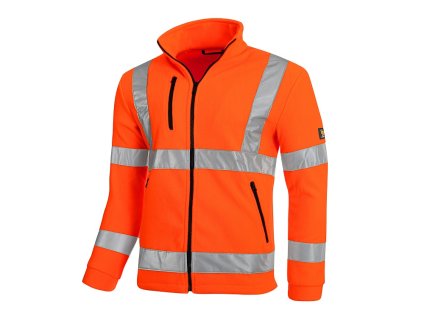 fleecová bunda reflexní oranžová