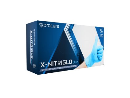 rukavice nitrilové X NITRIGLO modré