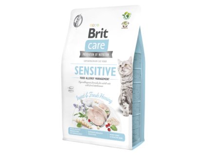 1119 brit care cat grain free insect food allergy management 2kg