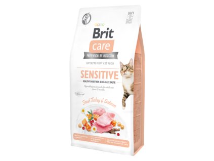 1152 brit care cat grain free sensitive healthy digestion delicate taste 7kg