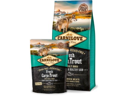 126 carnilove dog fresh carp trout 1 5kg1