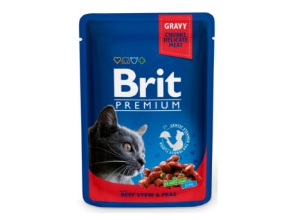 1656 brit premium cat pouches with beef stew peas 100 g