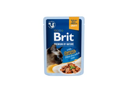 1719 brit premium by nature cat delicate fillets in gravy with tuna 85 g