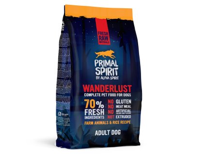 Primal Spirit Dog 70% Wanderlust 1 kg