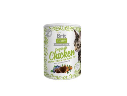 33432 1293 1293 brit care cat snack superfruits chicken 100 g