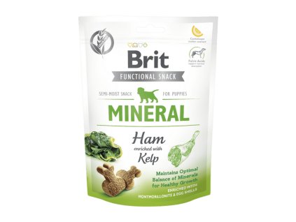 33645 894 894 brit care dog functional snack mineral ham for puppies 150 g