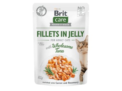 33666 1203 1203 brit care cat fillets in jelly with wholesome tuna 85 g