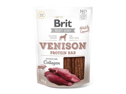 33795 927 927 brit jerky venison protein bar 80 g