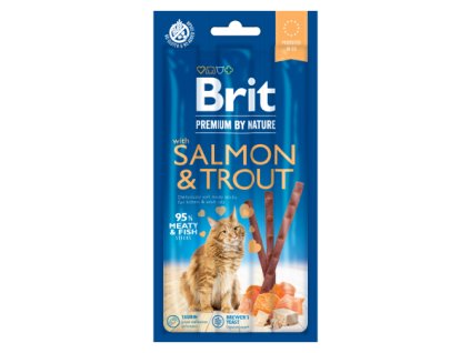 33831 1749 1749 brit premium by nature cat sticks with salmon trout 3 ticsks