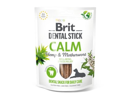 34293 987 987 brit dental stick calm with hemp motherwort 7 pcs 251 g
