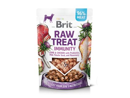 34302 996 996 brit raw treat immunity freeze dried treat and topper lamb chicken 40 g