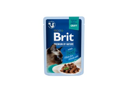 34374 1722 1722 brit premium by nature cat delicate fillets in gravy with beef 85 g