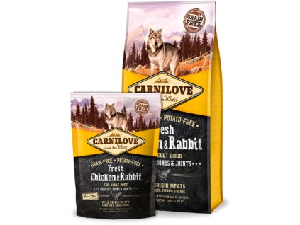 120 1 120 1 carnilove dog fresh chicken rabbit 1 5kg1
