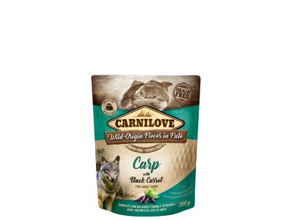 234 234 carnilove dog pouch pate carp with black carrot1