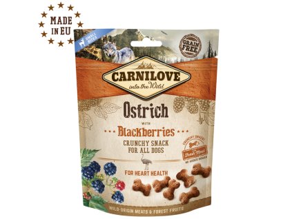 267 267 carnilove dog crunchy snack ostrich with blackberries with fresh meat1