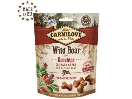 270 270 carnilove dog crunchy snack wild boar with rosehips with fresh meat1