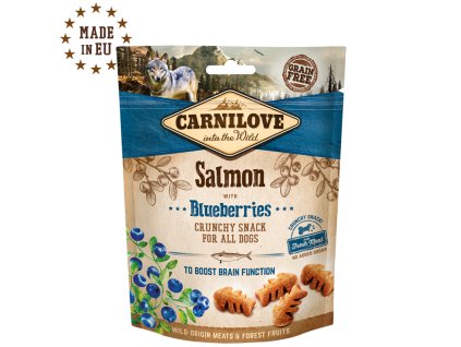 273 273 carnilove dog crunchy snack salmon with blueberries with fresh meat1