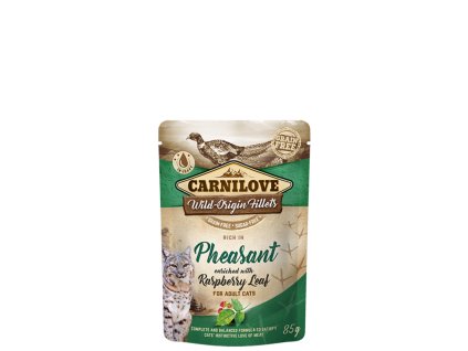 453 453 carnilove cat pouch rich in pheasant enriched with raspberry leaves 85 g1