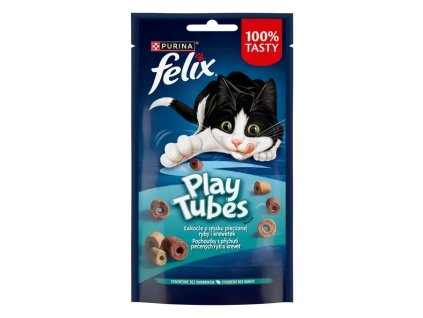 FELIX® Play Tubes s příchutí pečených ryb a krevet