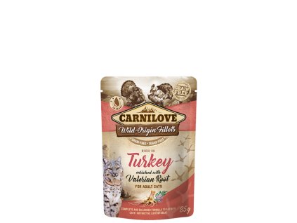 444 carnilove cat pouch rich in turkey enriched with valerian1