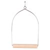 Dřevěná houpačka závěsná, dřevo/drát (Velikost 15 x 27 cm)