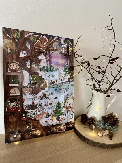 Erdei állatos adventi böngésző kalendárium