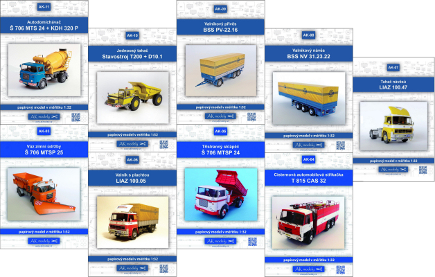 nové zboží - new goods - AK modely