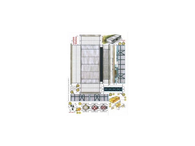 hangár typ C + 3x AKU vozík + 2x L 410 Turbolet