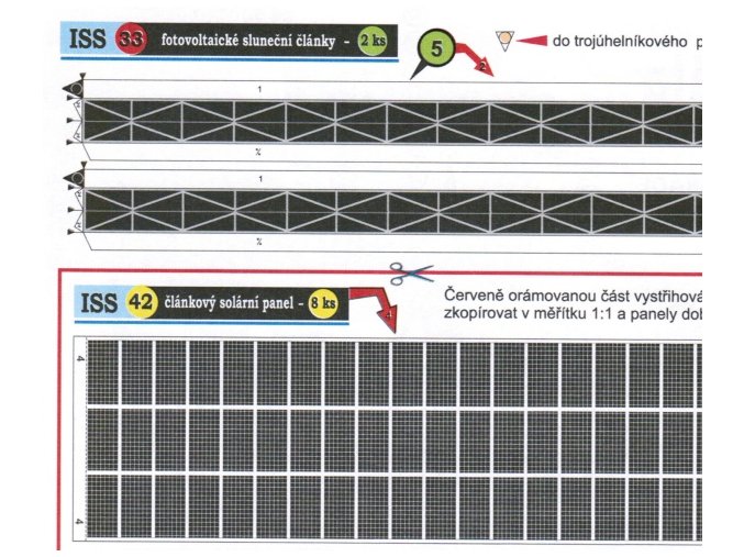 článkový solární panel (42 černý) + fotovoltaické sluneční články (33 nosník)
