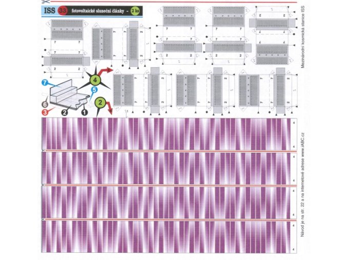 fotovoltaické sluneční články (33 fialový)