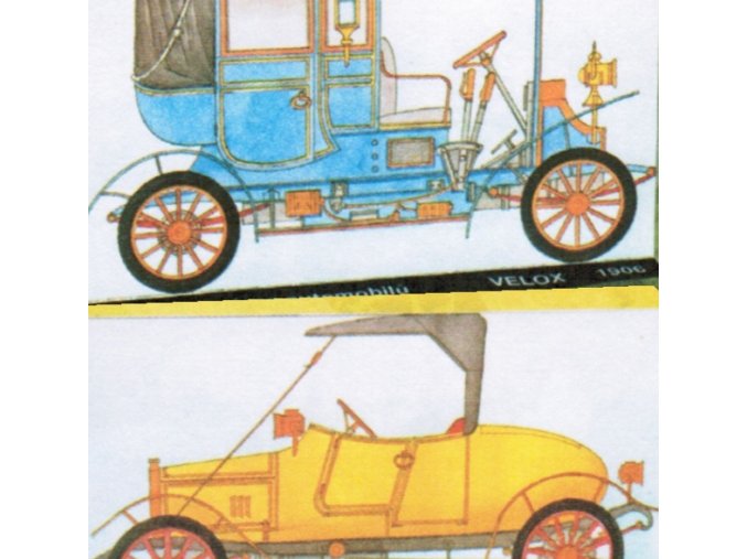 Věchet & spol. typ DC 10/12 HP, 1911 + Pražská továrna automobilů typ Velox, 1906