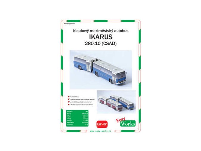 Ikarus 280.10 - ČSAD (modrý)