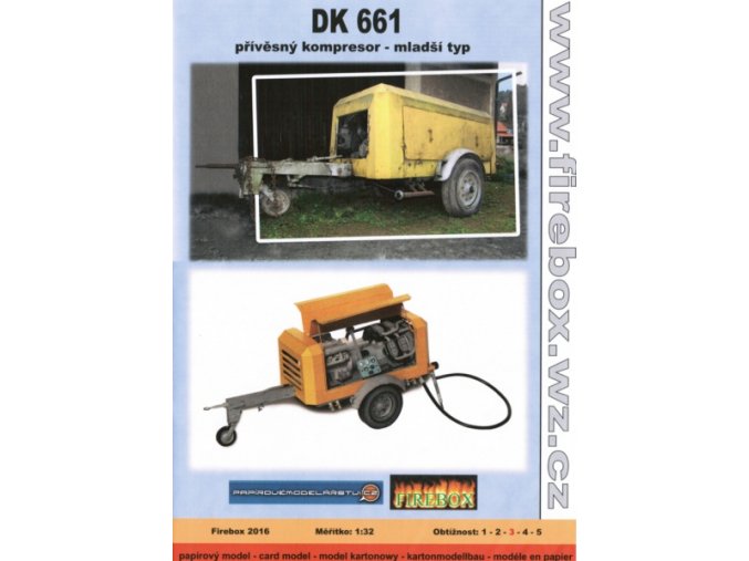 DK 661 - přívěsný kompresor